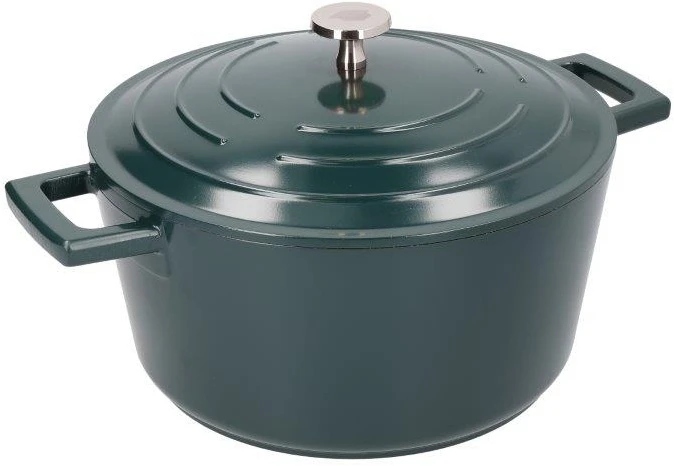 Masterclass Cast Aluminium Casserole Dish 24cm Green 3 Masterclass Cast Aluminium Casserole Dish 24cm Green