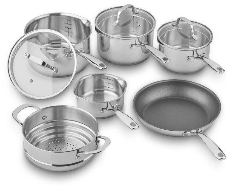 Tala Stainless Steel 6 Piece Pan Set 3 Tala Stainless Steel 6 Piece Pan Set