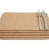Rectangular Table Mats In Cork Set Of 6 -Kitchenware Discount Store 51978 27994